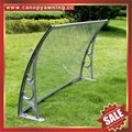 polycarbonate diy canopy awning with cast aluminum arm support for door window 5