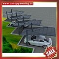 outdoor sunshade rain alu aluminum polycarbonate park car canopy shelter carport 5