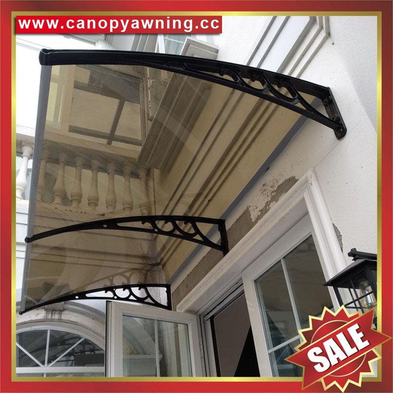 window door diy pc canopy awning shelter cover with alu aluminum bracket 1