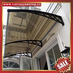 window door diy pc canopy awning shelter cover with alu aluminum brackets
