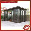 Prefabricated metal alu aluminum alloy glass sun house sunroom gazebo pavilion