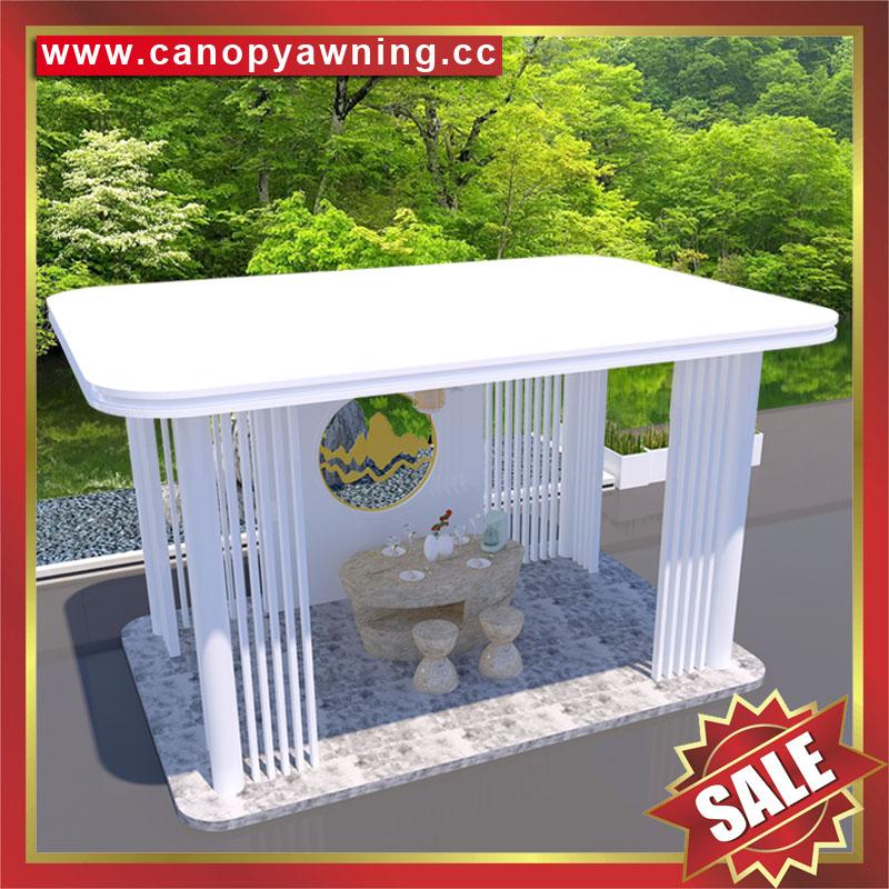 outdoor aluminum alu gazebo pavilion canopy awning shelter cover 2