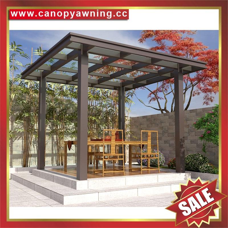 outdoor aluminum alu gazebo pavilion canopy awning shelter cover 5
