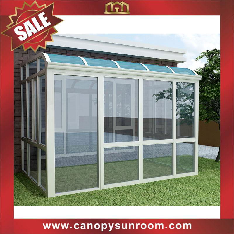 hot sale garden terrace patio aluminum alu glass sunroom house cabin shed
