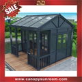 hot sale garden terrace patio aluminum alu glass sunroom house cabin shed 6