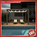 outdoor Aluminum alu motorized Bioclimatic Louver system pergola gazebo pavilion