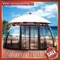 outdoor alu polycarbonate aluminum sunroom sun house room gazebo dome pavilion 6