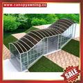customized walkway corridor polycarbonate aluminum alu canopy awning shelter