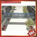 customized walkway corridor polycarbonate aluminum alu canopy awning shelter 6