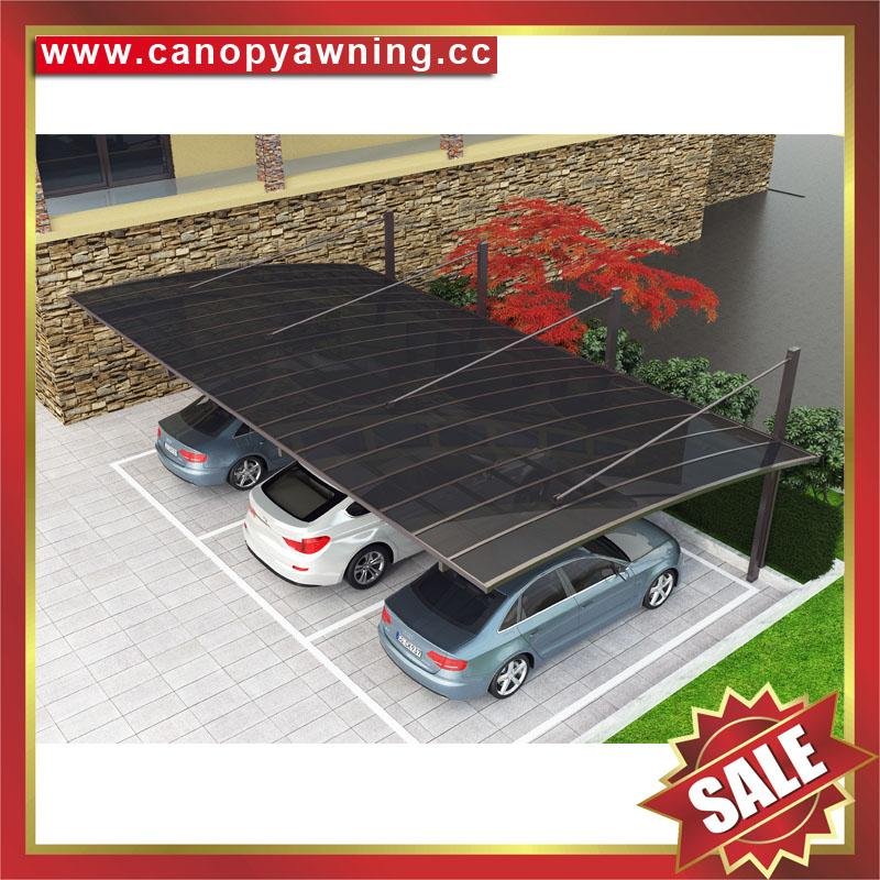 cantilevered alu aluminum polycarbonate braces park car shelter canopy carport 1