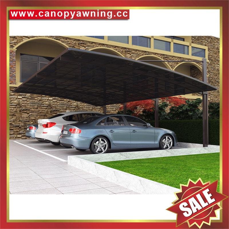 hot selling aluminum polycarbonate braces park car awning shelter canopy carport 1