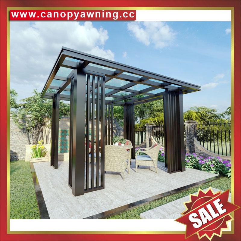 Prefabricated public archaistic aluminum alloy pavilion gazebo canopy awning 5