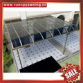 別墅天台露台陽台花園歐式鋁合金鋁制金屬PC雨篷棚蓬