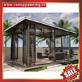 outdoor aluminum gazebo pavilion canopy awning shelter for backyard