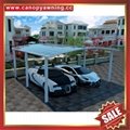 High quality durable Aluminum Carport polycarbonate garage Double cars shelter