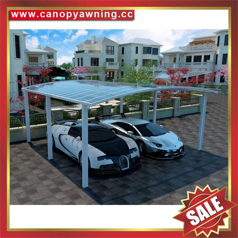 outdoor aluminum polycarbonate carport park car shelter canopy awning 3