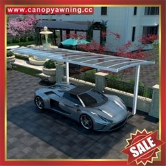 outdoor aluminum polycarbonate carport park car shelter canopy awning