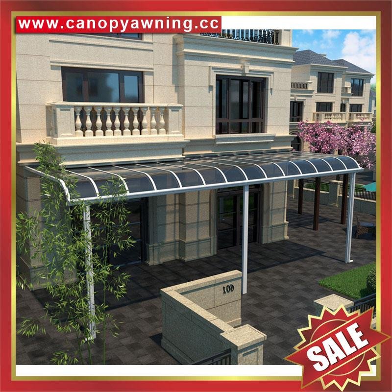 backyard patio balcony terrace polycarbonate aluminum canopy awning shelter 4
