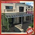 别墅庭院露台阳台天台门窗铝合金铝制金属PC板遮雨阳棚蓬篷 4
