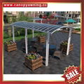 outdoor backyard sunshade aluminum polycarbonate canopy awning shelter