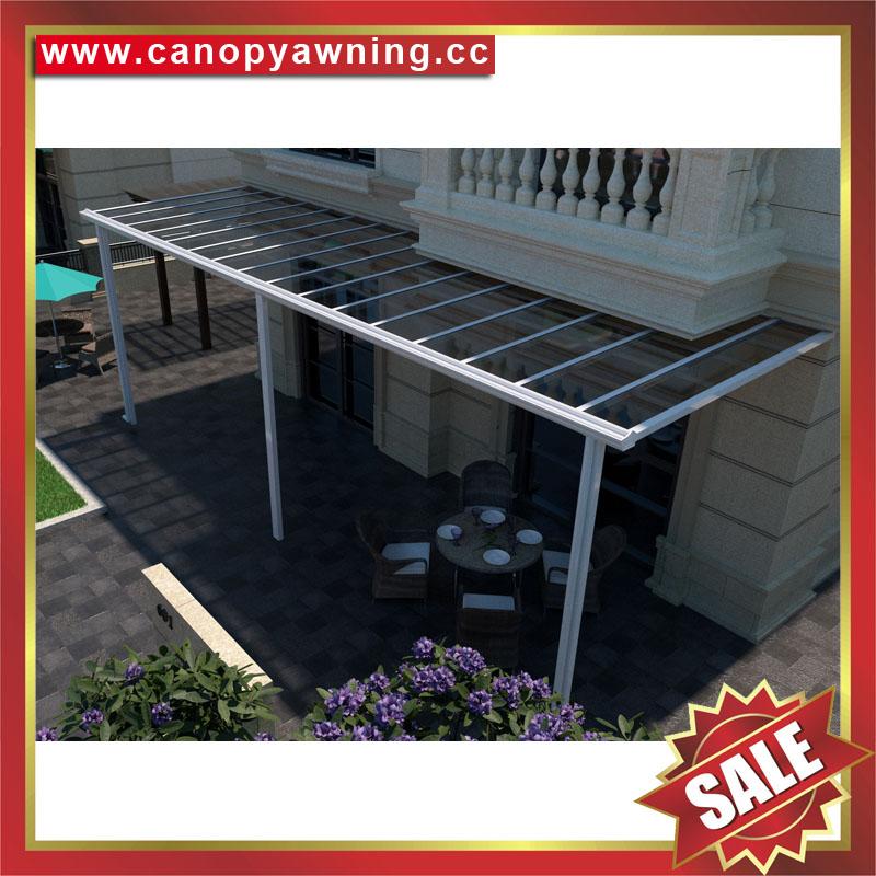 patio terrace polycarbonate aluminum canopy awning shelter for house backyard