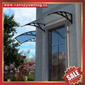 polycarbonate diy canopy awning with cast aluminum arm support for door window 1