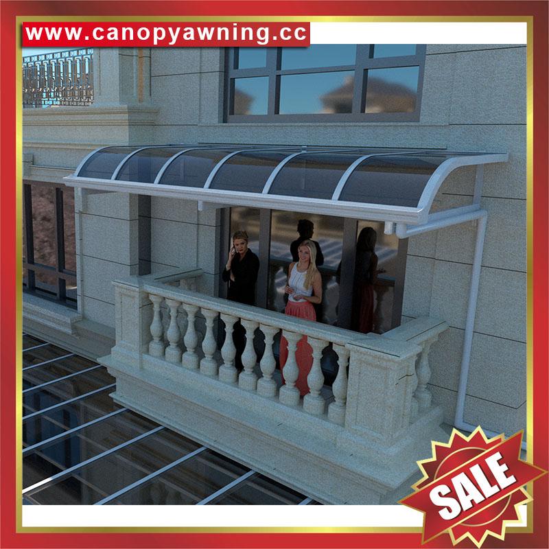 balcony aluminum polycarbonate canopy awning shelter 5