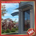 polycarbonate diy canopy awning with cast aluminum bracket arm for door window