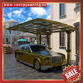 outdoor backyard aluminum polycarbonate carport single car shelter canopy awning