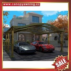 luxury aluminum polycarbonate carport parking cars awning garage shelter canopy