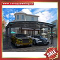 luxury aluminum polycarbonate carport parking cars awning garage shelter canopy