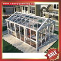 Prefabricated outdoor backyard aluminum tempered glass  sun house sunroom shed