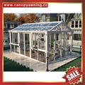 Prefabricated outdoor backyard aluminum tempered glass  sun house sunroom shed