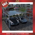outdoor polycarbonate park cars shelter canopy awning carport for parking lot