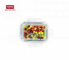 High borosilicate Glass Food Storage Container with Airtight Lid 