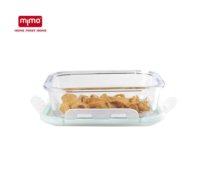 High borosilicate Glass Food Storage Container with Airtight Lid  2