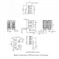 Double Port USB 2.0 AF connector for Charger 4