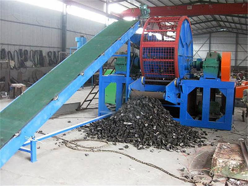 tire recycling shredder machine