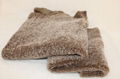 Genuine sheepskin curly fur brisa and plain wool