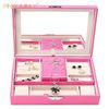 Nice Lockable Jewelry Packaging box With Big Mirror For Girls Gift