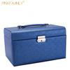 New Type Fashionable Big Storge Jewelry Box With Lock and Mirror For Ladies