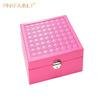 Sell well Lockable Jewelry Packaging Display Case Jewelry Box With Mirror inside