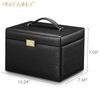 Luxury Portable Big Storage Jewelry Packaging Box Jewelry Case With Lock