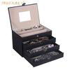New Style Classical Black Jewelry Case Jewelry Packaging Box For Ladies