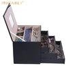 New Style Classical Black Jewelry Case Jewelry Packaging Box For Ladies 3