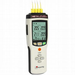 Portable handheld thermocouple thermometer temperature data logger