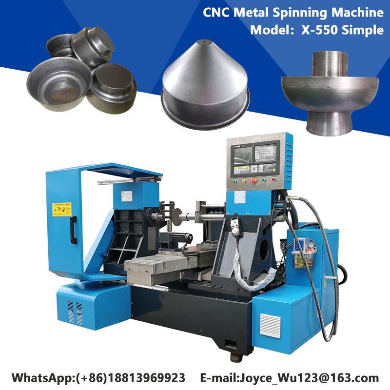 CNC mini metal lathe metal spinning machine for lamp cup 3