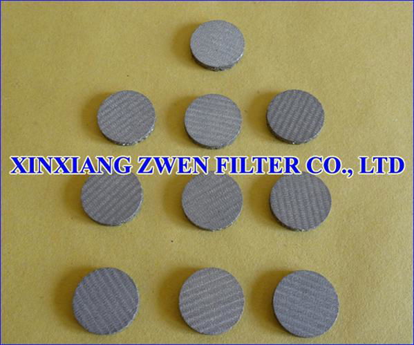 Stainless Steel Sintered Filter Disc