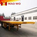 TOP quality tri-axles 40 feet container flatbed semi-trailer