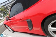 Porsche 981 Cayman Vacuum Carbon Fiber  Side Skirts